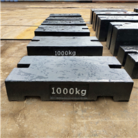 内蒙古汽车衡采购砝码1吨M1等级平板型1000公斤铸铁砝码